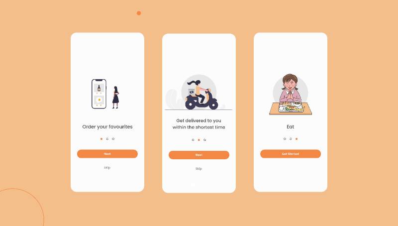 Food Ordering Onboarding Screens Figma Template