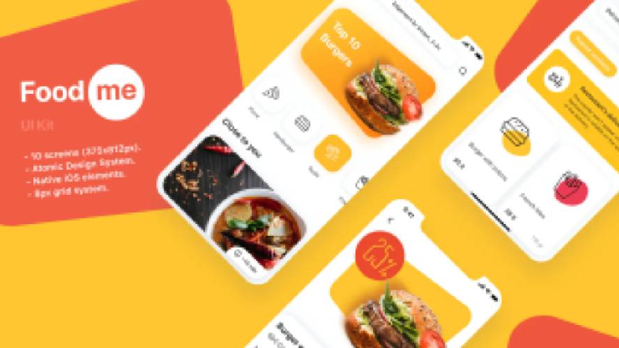 Foodme UI Kit Figma Template