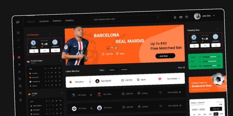 Football Dashboard Figma Template