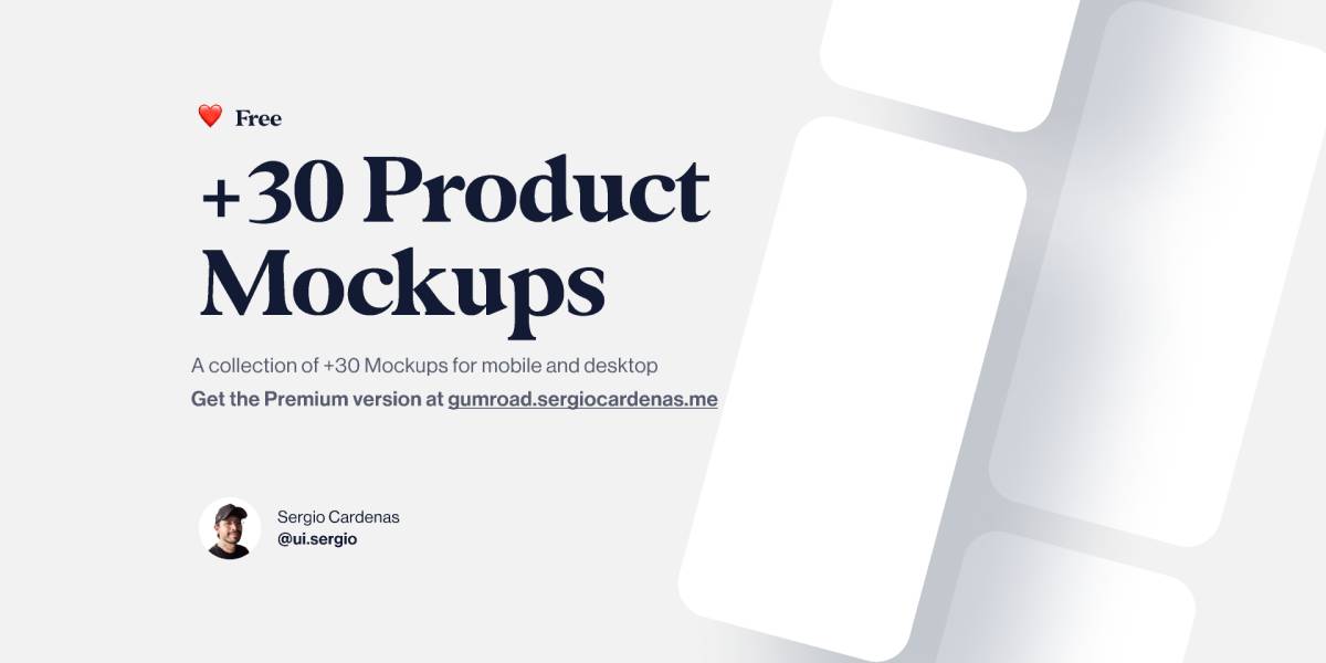 Free 30+ Product Mockups Figma Template