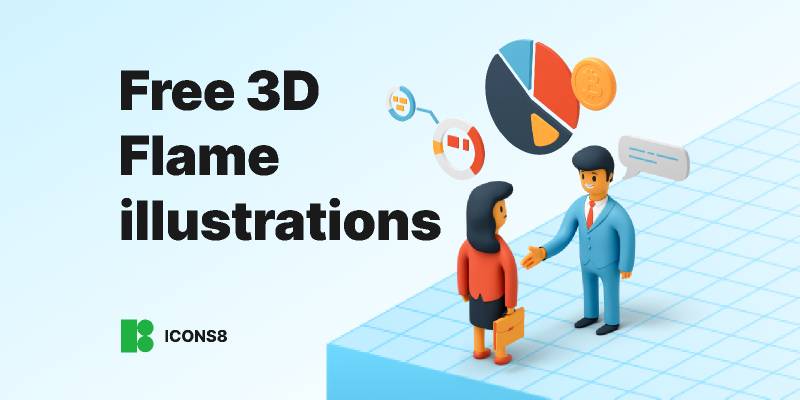 Free 3D Flame illustrations - Figma