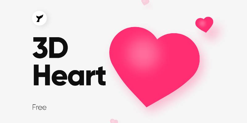 Free 3D Heart Figma Template