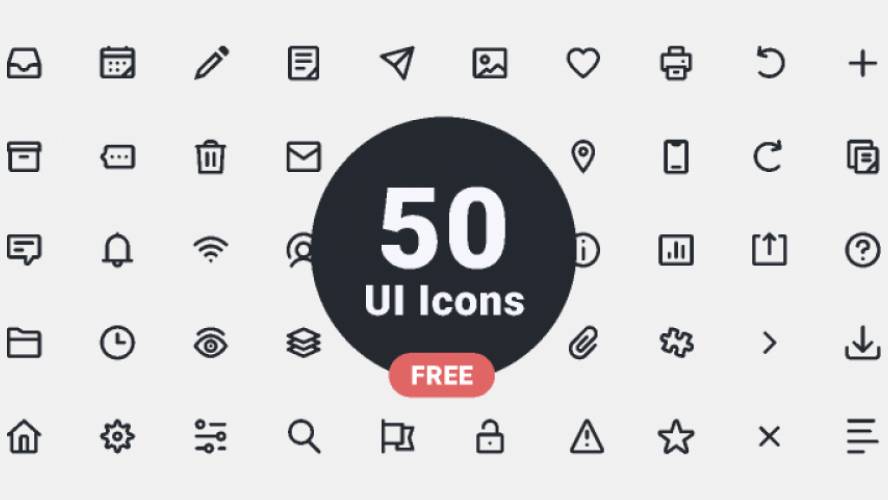 Free 50+ Icons for Figma (UI Primitive Icons)
