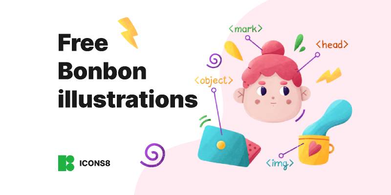 Free Bonbon illustrations - Figma