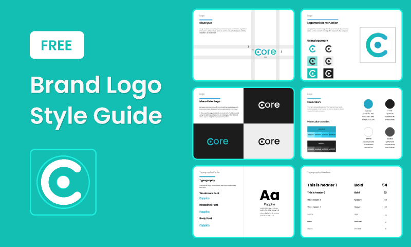 Free Brand Logo Style Guide Figma Ui Kit