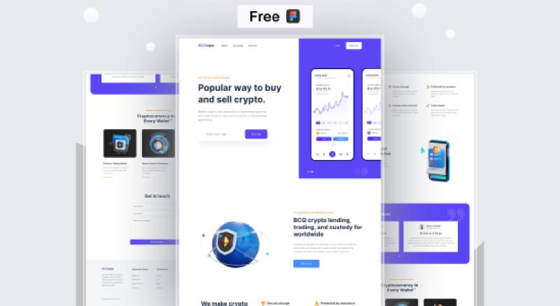Free Crypto Website Template Figma Free Download