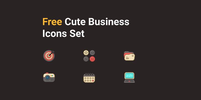 Free Cute Business Icons Figma Template