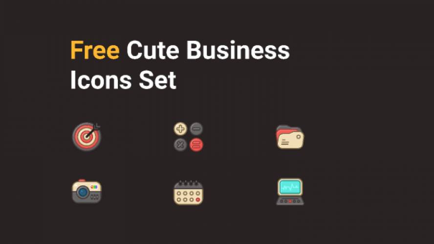 Free Cute Business Icons Figma Template