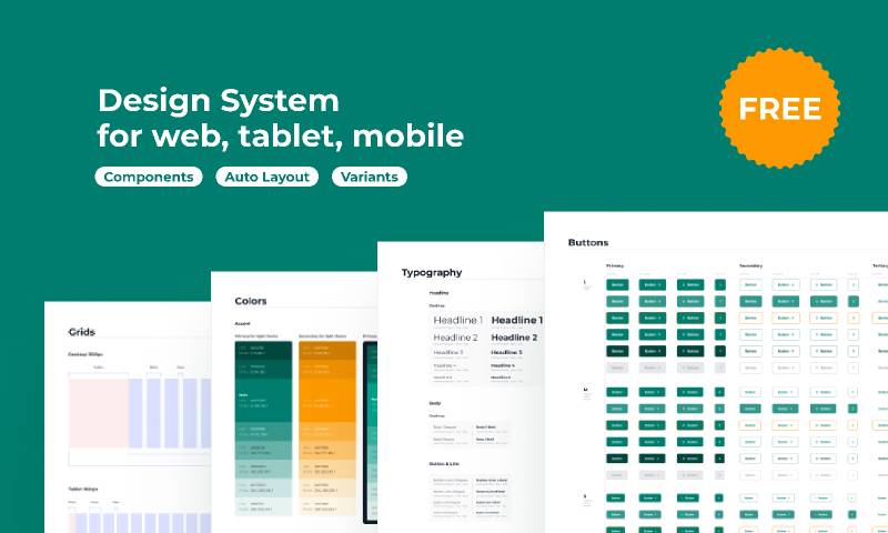 Free Design System [a25] Figma Free Design system