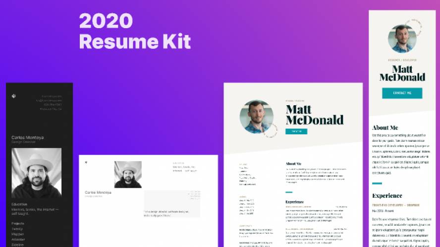 Free download 2020 Responsive Resume Kit