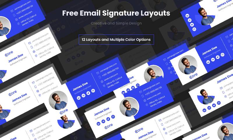 Free Email Signature Layouts