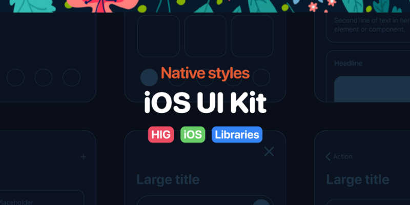 Free figma iOS UI Kit - Native styles Template