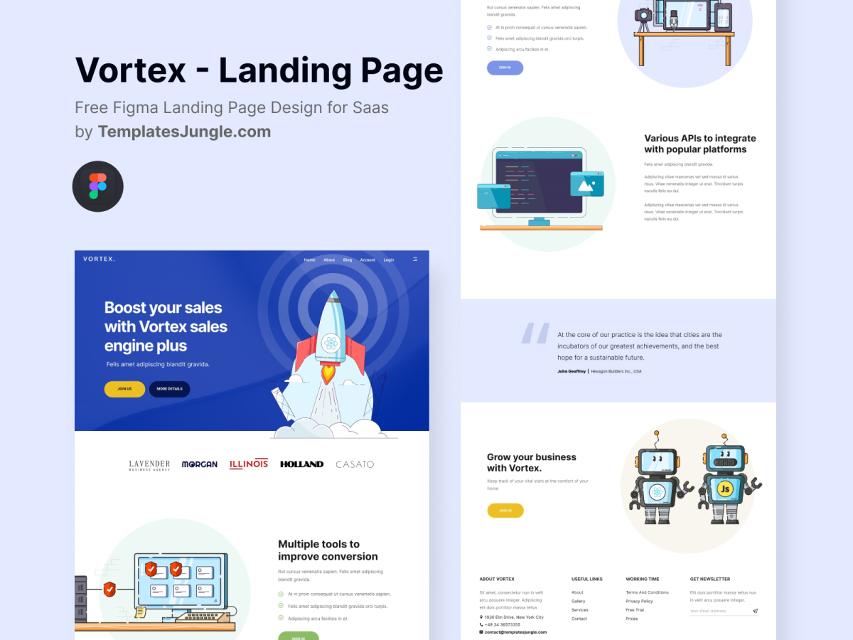 Free Figma Landing Page for Digital Marketing Agency