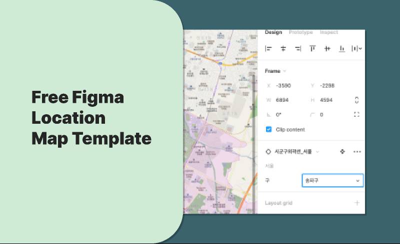 Free Figma Location Map Template