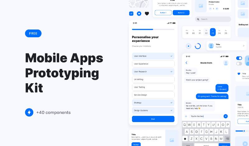 Free Figma Mobile Apps – Prototyping Kit