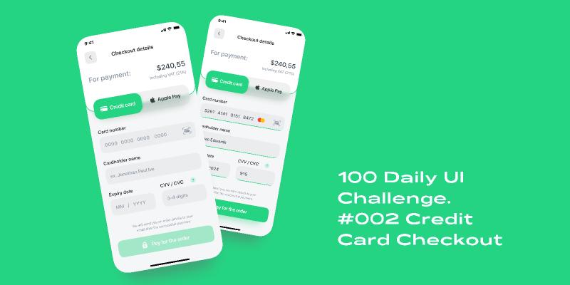 Free Figma Ui Credit Card Checkout