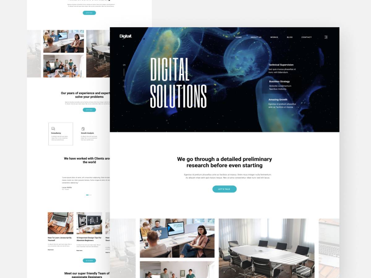 Free Figma Website Template for Agency