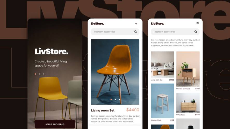 Free Furniture Store App Figma Design Template