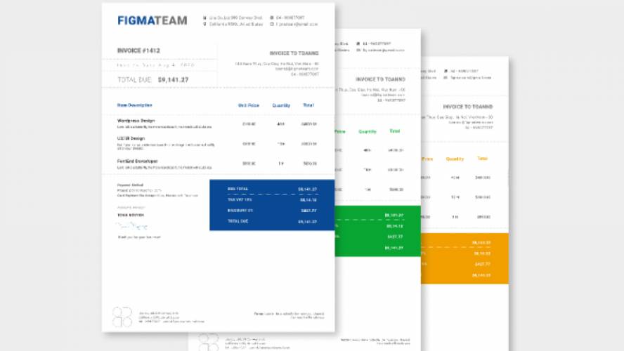Free Invoice template 2