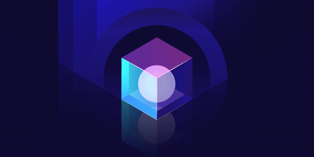 Free isometric abstract illustration Figma Template