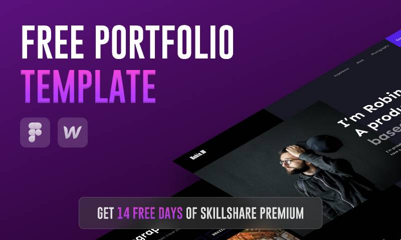 Free Portfolio Template - Figma & Webflow Course figma