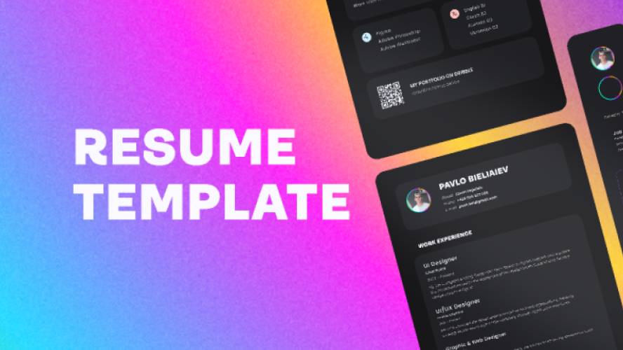 Free Resume / CV Template Figma Template