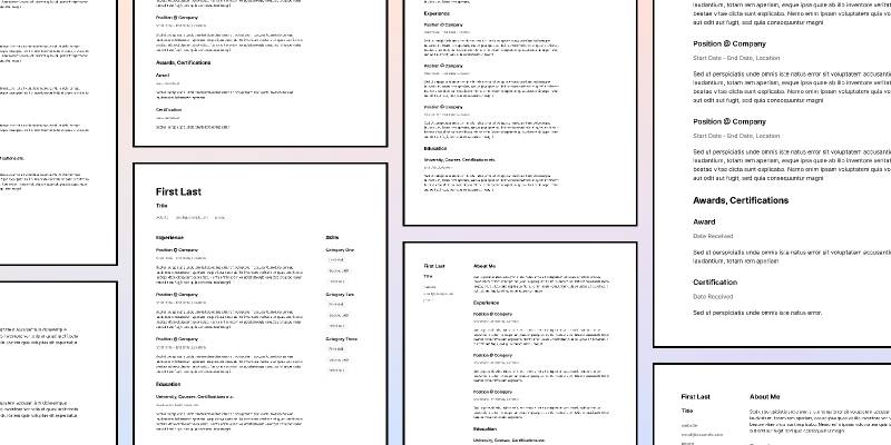 Free Résumé Templates (Figma Template)