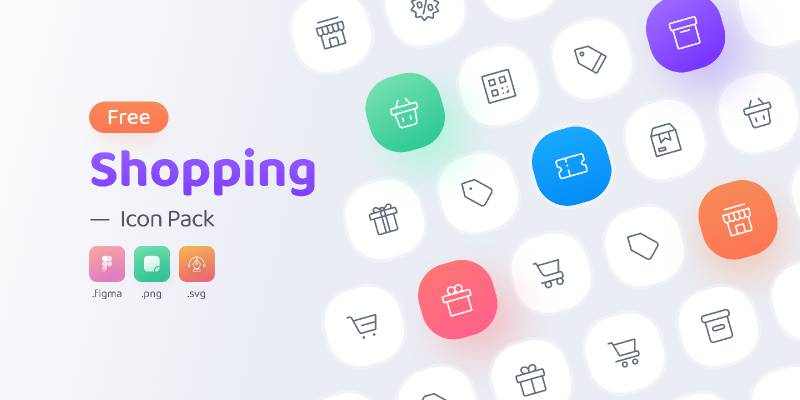 Free Shopping Icon Pack Figma free