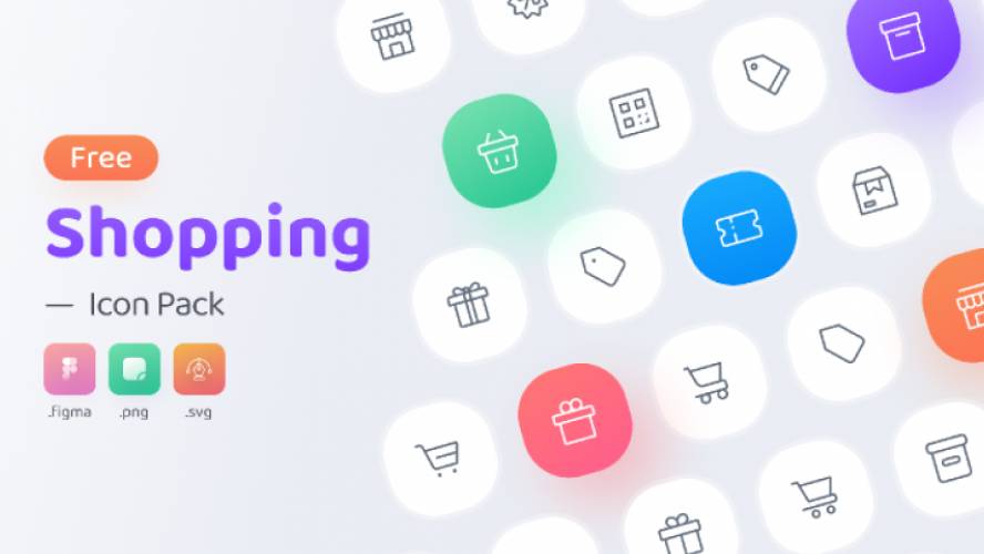 Free Shopping Icon Pack Figma free