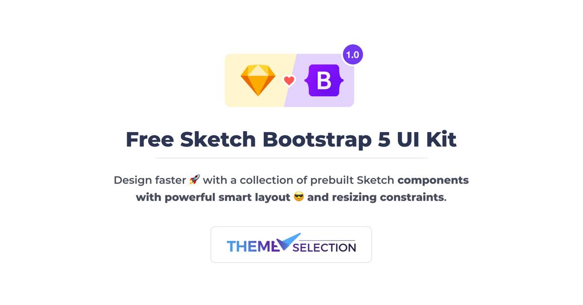 Free Sketch Bootstrap 5 UI Kit