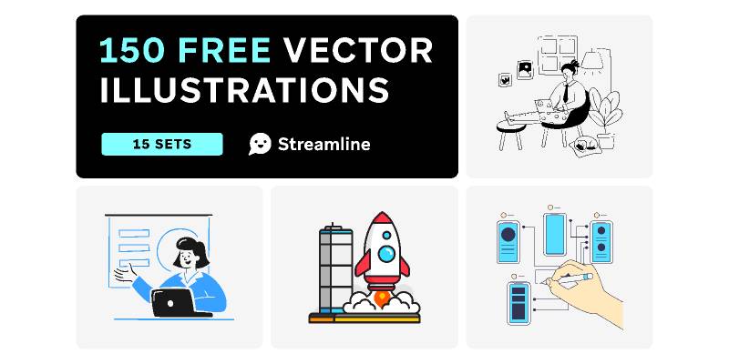 Free Vector Illustrations Bundle Figma Resource