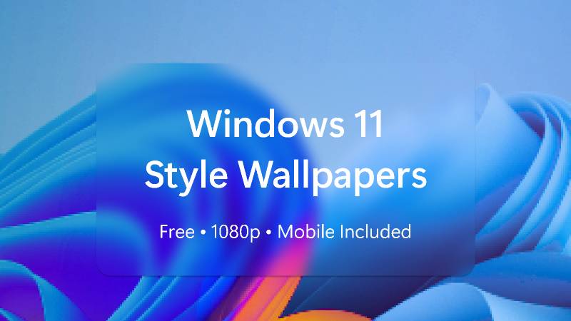 Free Windows 11 Style Wallpapers 1080p