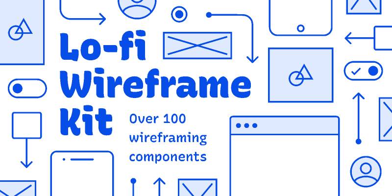 Free Wireframe Kit (Lo-fi Wireframe Kit)