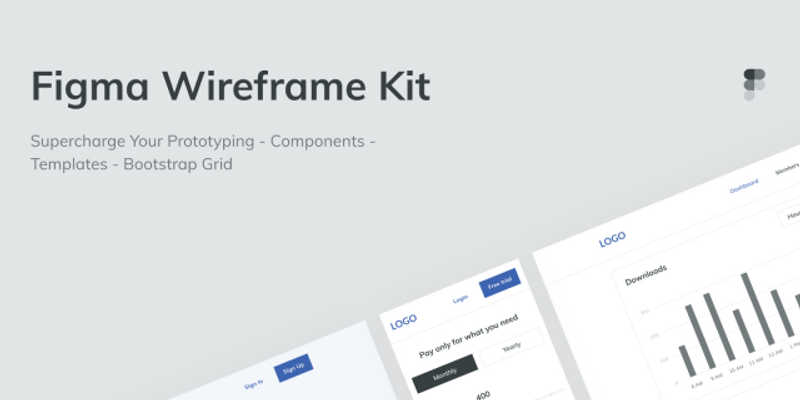 Free Wireframe UI Kit Figma Template