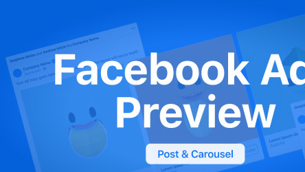 Freebie Figma Facebook Ad Post & Carousel Previewer