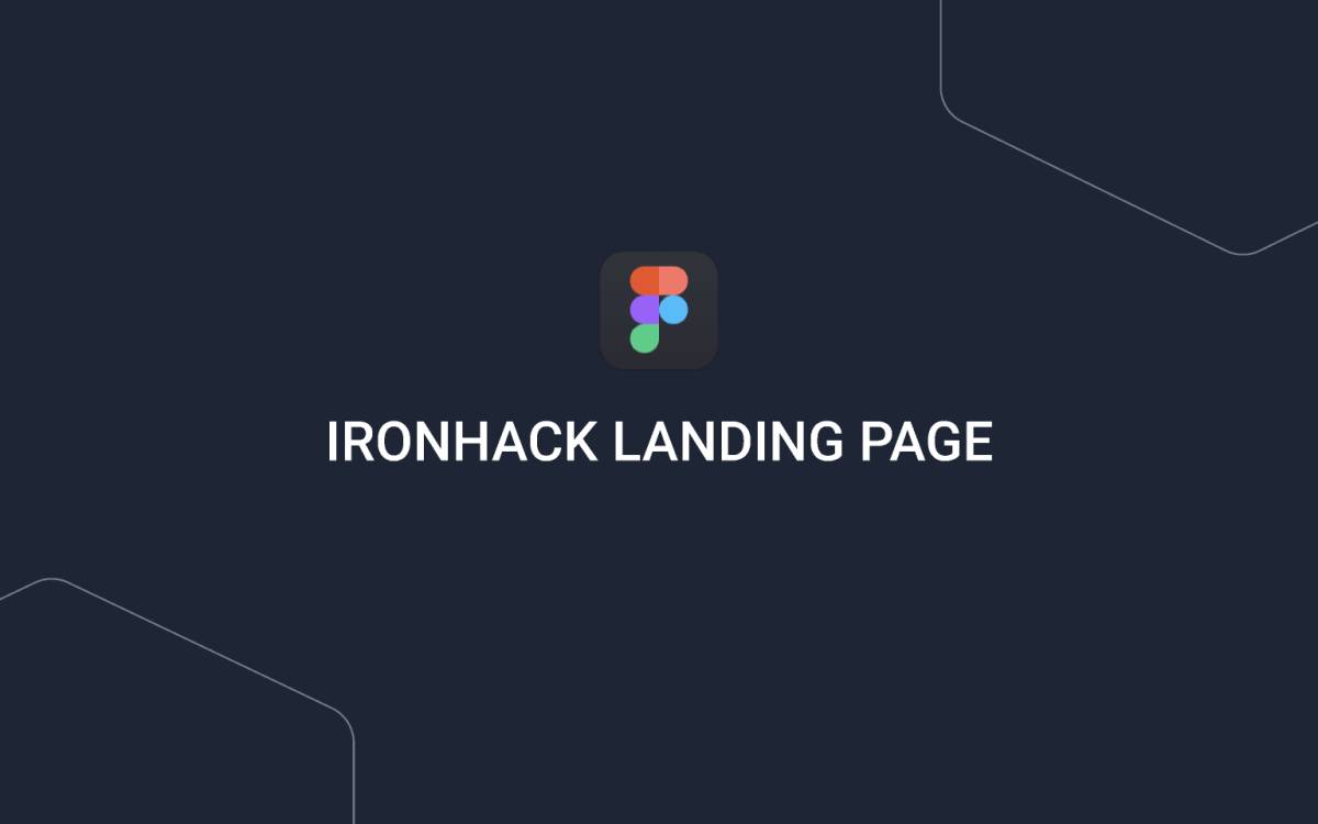 Freebie Figma Ironhack's Landing Page