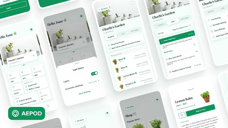 Freebie Figma Smart Garden App (Aepod)