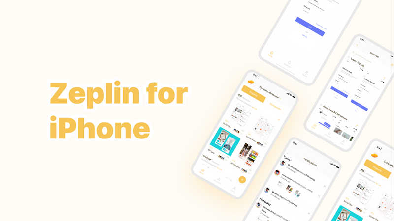 Freebie Zeplin for iPhone Figma Template