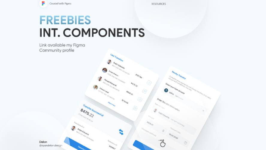 Freebies Int. Components Figma Template