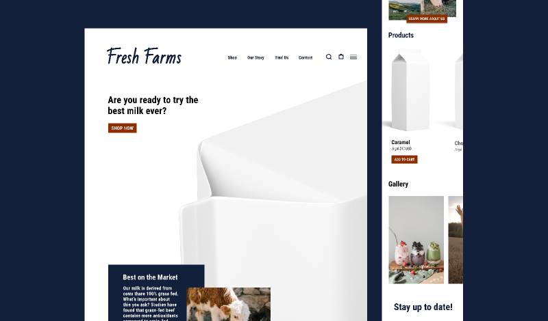 Fresh Farms Figma Website Template