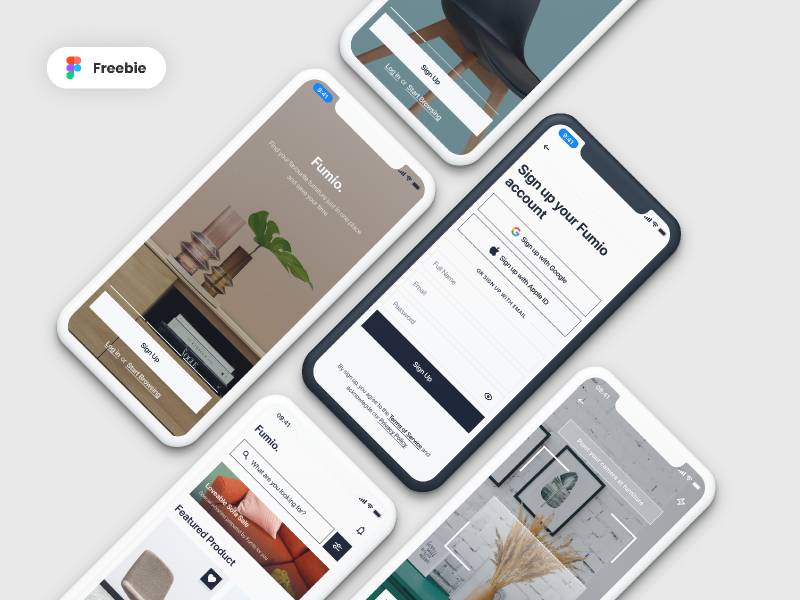 Fumio - Furniture Shop App Figma