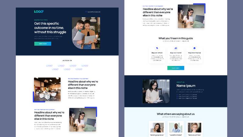 Funnel Blocks System Figma Template