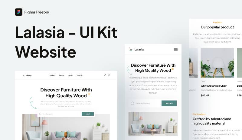 Furniture Figma Free Website Template