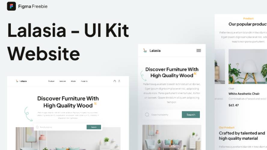 Furniture Figma Free Website Template
