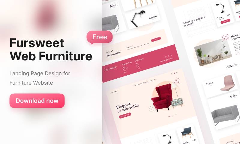 Furniture Landing Page Figma Template