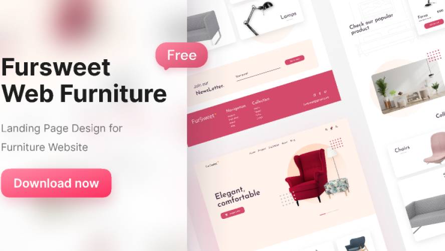 Furniture Landing Page Figma Template