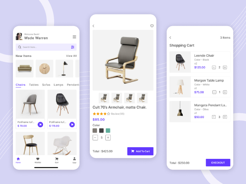 Furniture Mobile App Figma Template