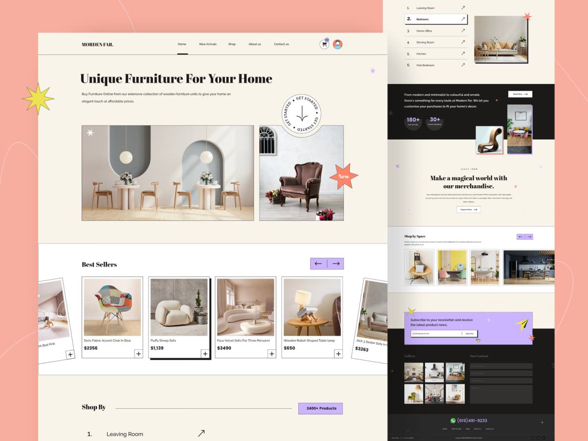 Furniture Store - Web Page Design