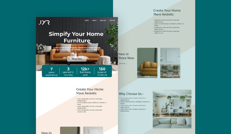 Furniture Web Design Figma Template