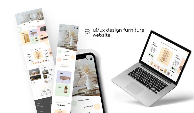 Furniture website Mobile App Figma Free Template